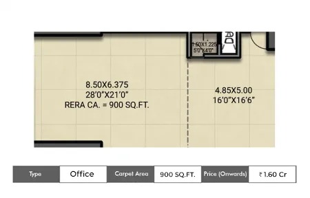 Office-900 SqFt