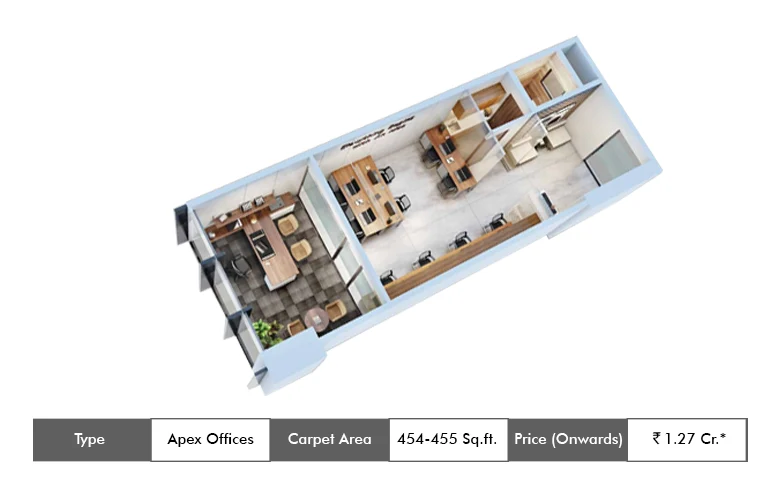 Office-454/455 Sq.ft.