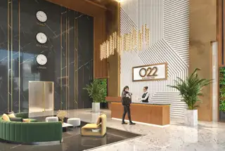 Triple-Height Entrance Lobby