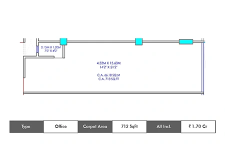 Office 712 SqFt